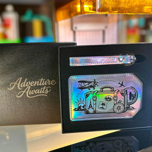 Luggage leatherette tag