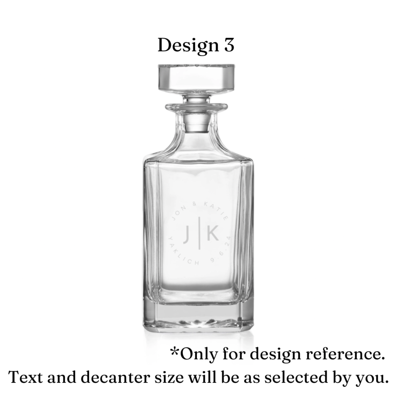 4 Glass Decanter Set