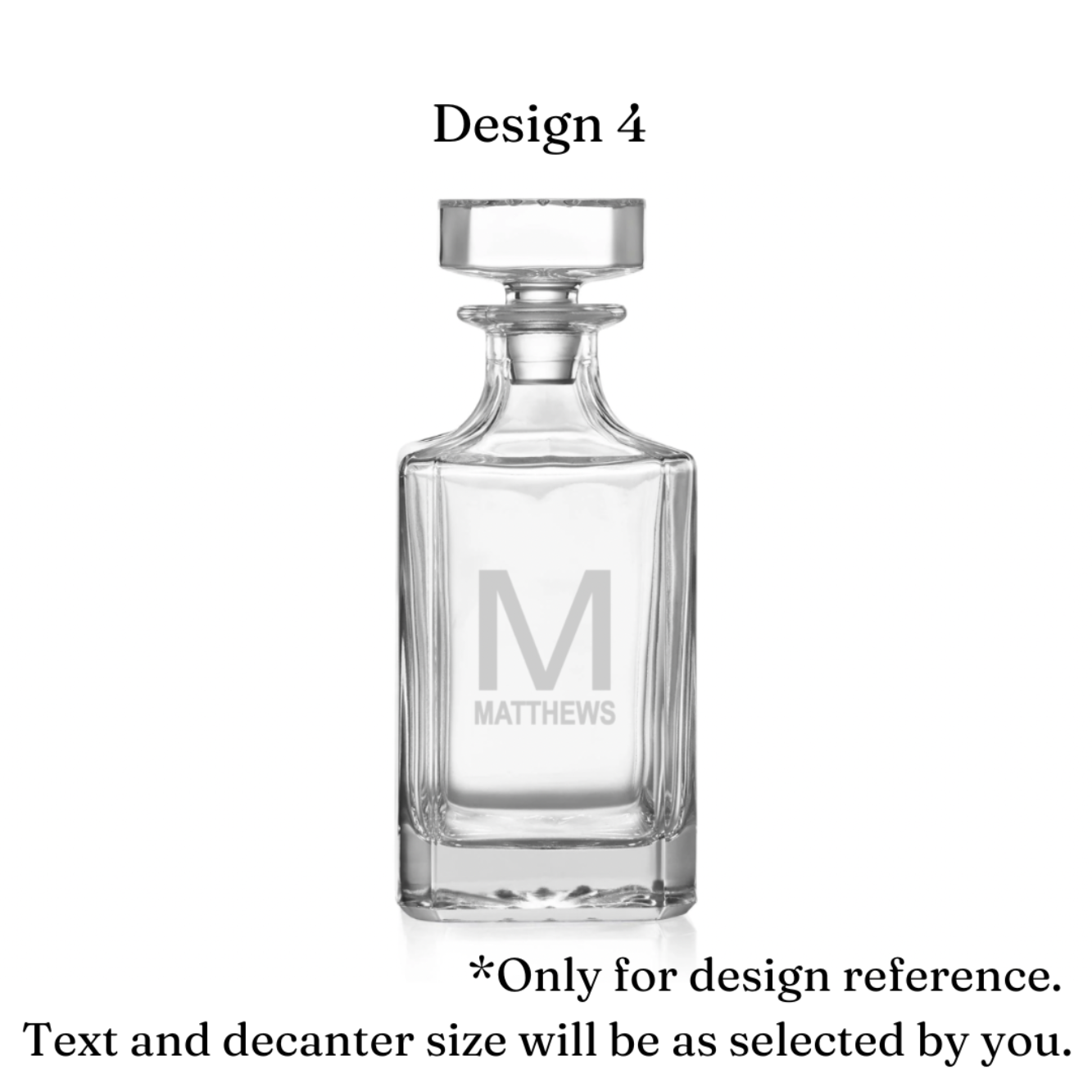 4 Glass Decanter Set