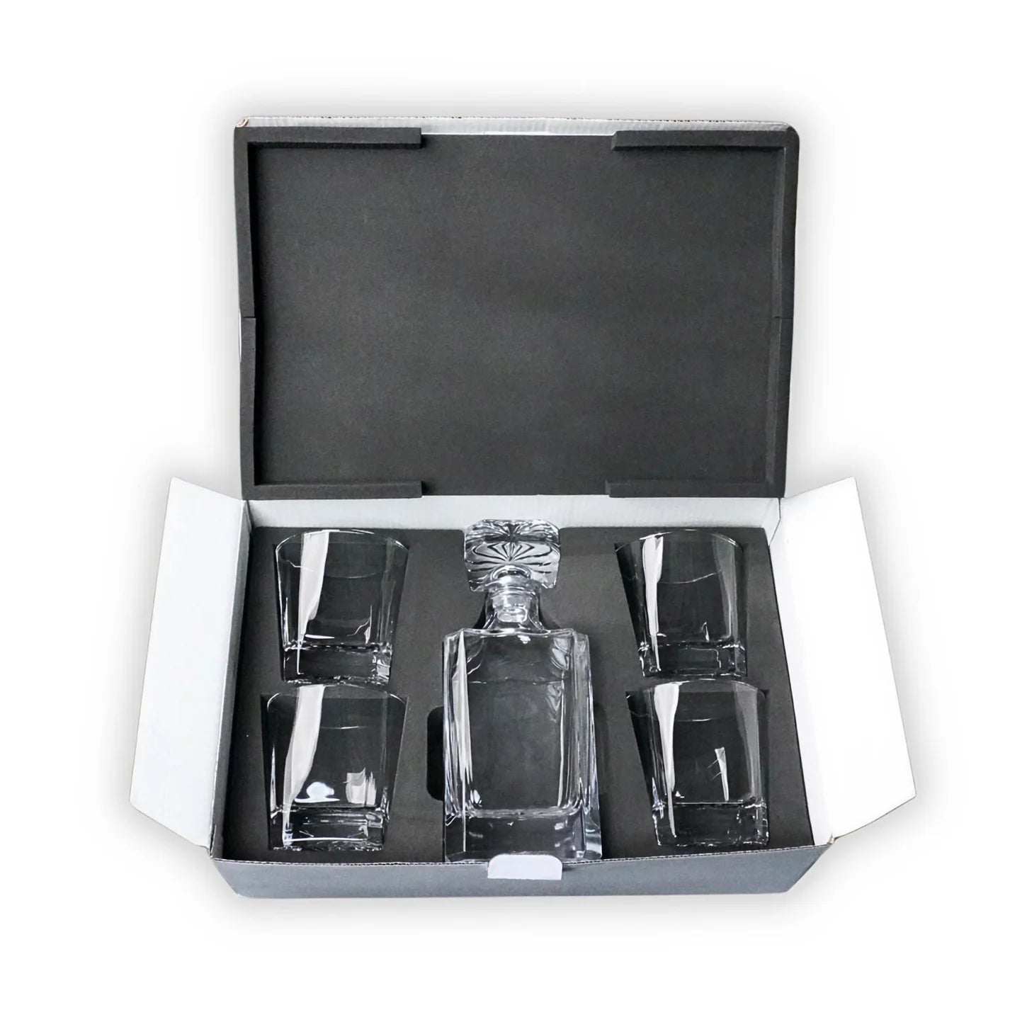 4 Glass Decanter Set