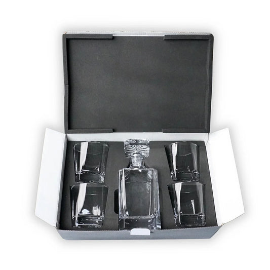 4 Glass Decanter Set