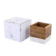 Premium Pen Holder – Marble & Acacia Wood
