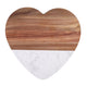 Premium Heart Cutting Board – Marble & Acacia Wood (3PC Set)